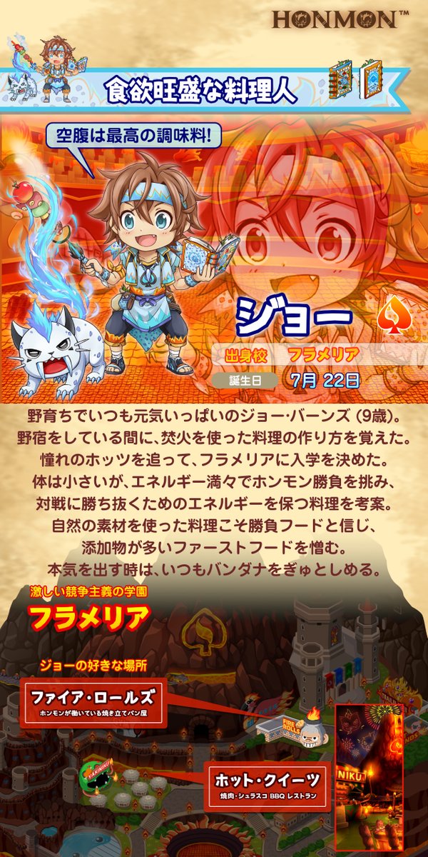 Erikalectric's tweet photo. ジョーくん！

自然の素材を使った料理でないと勝てないと信じ、添加物が多いファーストフードを憎む #ホンモナー 野育ち少年。🐆

いつか料理を作ってくれる #ホンモン を解放しようって言われている！ 🍳

エネルギー満々で、相棒のセイバイトも倦まず弛まず燃えているよ！ 🔥 https://t.co/ARCLnTxJff