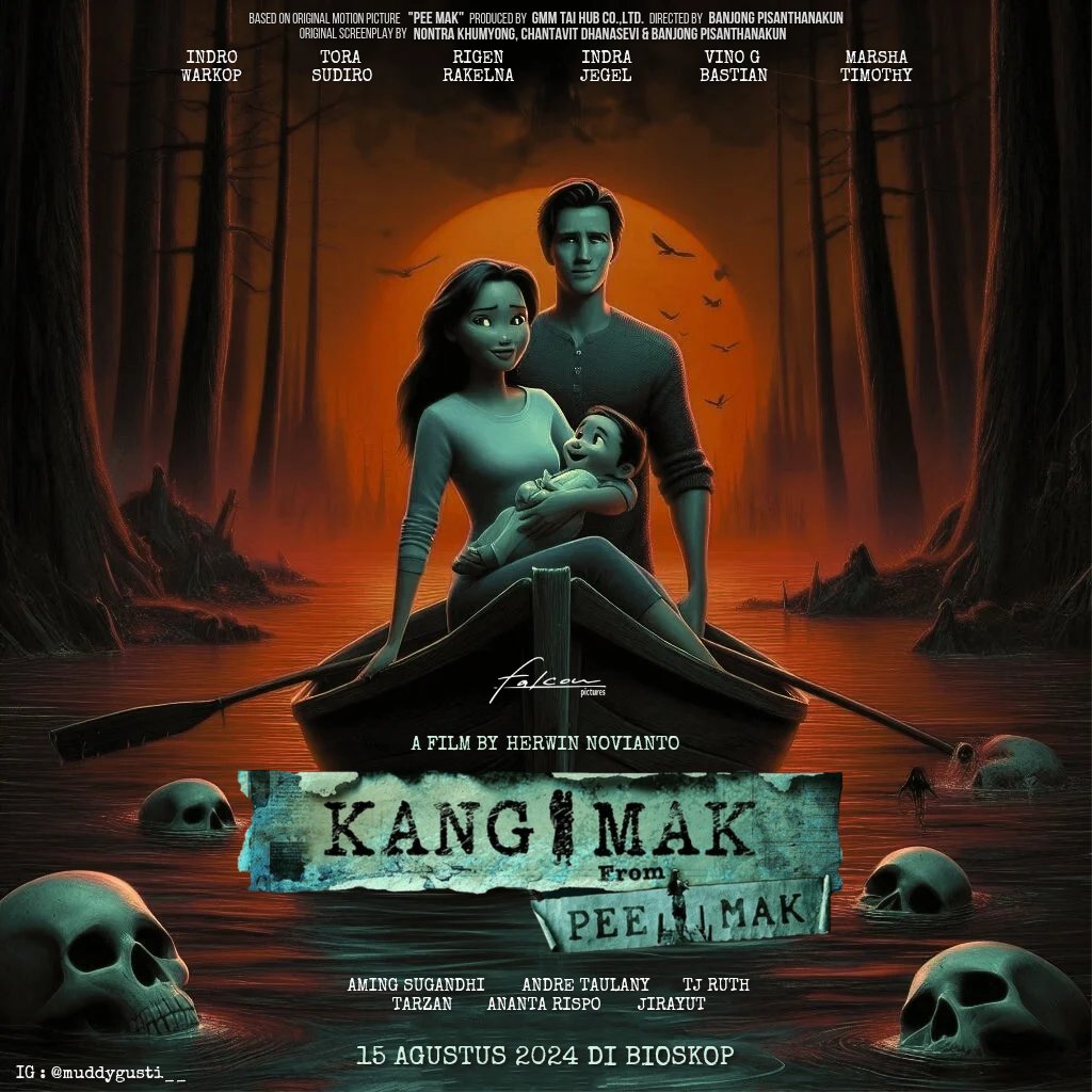muddygusti's tweet photo. Setelah pulang dari Medan perang Kang Mak tidak tau bahwa istrinya sudah menjadi hantu setelah melahirkan.

KANG MAK From PEE MAK tayang 15 Agustus 2024 di Bioskop 🔥🥷
#KangMakFromPeeMak #KangMak #PeeMak #VinoGBastian #MarshaTimothy #IndroWarkop #FalconPictures @VinoGBastian__ https://t.co/FPfj9WaFz8