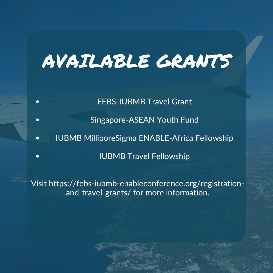 🚀 Travel Grants to attend the FEBS-IUBMB-ENABLE Conference 2024! 🚀

✨ Are you ready to take your research to the next level? We’re offering several travel grants to attend our conference. 

#TravelGrants #ScienceConference #ScienceNetworking #FEBSIUBMBENABLE #youngFEBS