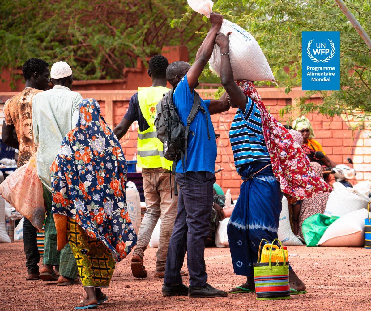 WFP_BurkinaFaso's tweet photo. 🌾 En pleine #LeanSeason, @WFP continue de soutenir les populations déplacées internes. La saison est fortement marquée par les défis sécuritaires et une forte pression sur les ressources locales. #Solidarité #HumanitarianCrisis @onubf https://t.co/INmRKukVs7