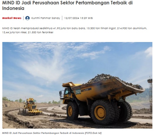 anthoniarz's tweet photo. selamat untuk penghargaan perusahaan terbaik di industri pertambangan indonesia, semoga semakin berkembang dan maju #MINDIDfortune500SEA

selengkapnya baca di sini :
https://t.co/hIWRfQR1MW https://t.co/gH8EAvkxOQ
