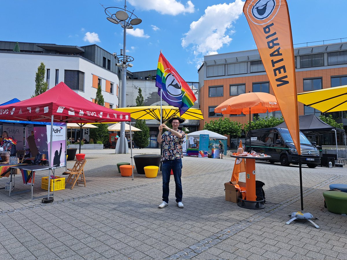 Piraten beim CSD im südthüringischen Sonneberg