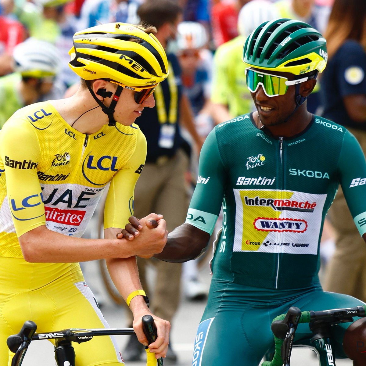 LottoIntermarch's tweet photo. Nice to see you 💛💚 #TDF2024