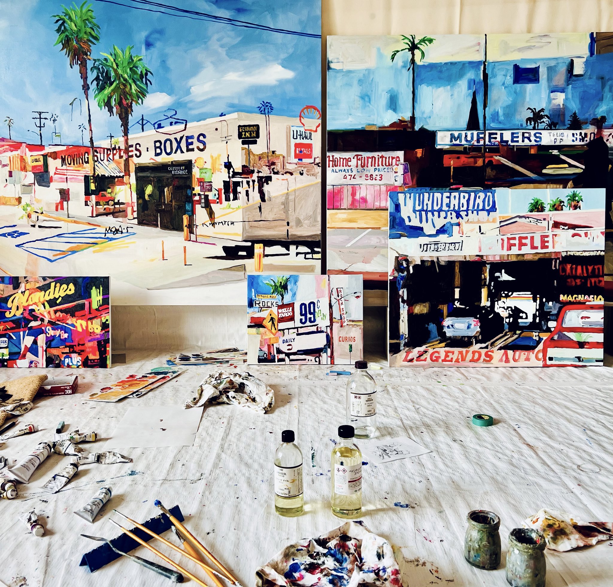 辰巳菜穂 油絵 ペインティング Texas 2022 tatsumi nao