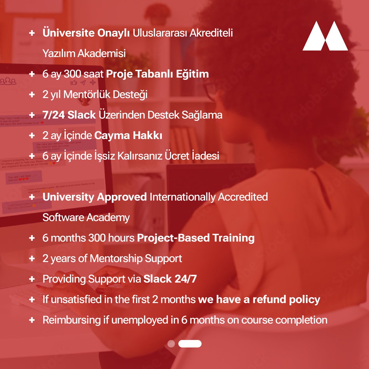 isveckrali_'s tweet photo. İş Garantili React Web Front-end Online Yazılım Eğitimi
Dünyada en çok kullanılan ve en çok iş olanağına sahip olan teknoloji!  
Eğitim konuları: Algoritma, HTML, CSS, HTML5, CSS3, SCSS, JS, B, Git, Trello/Jira, Jenkins, AWS, API, React, React-Redux, Firebase, TS, Agile, MVC, MVVM, Projeler ,Mülakat, CV, Yayınlama ve Dahası.  
Proje tabanlı eğitim. Öğrenme garantili.  
Tarih: 3 Ağustos (6 ay)
Eğitim günler: Cumartesi ve Pazar akşamları 4/5 oturum ve her oturum 40 dakika. Türkiye Saat: 21.00-00:00
Anlaşılmayan noktalar üzerine ise ‘Yedek Gün Dersi’ ile o sorunlar hallediliyor, tekrar üzerinden geçilerek. 
Katılım Yaş:17+ 
Gereksinimler: Bilgisayar ve İnternet! Kullanılacak araçlar: VS Code.. 
Yardımcı araçlar: Google classroom, Slack, Zoom, Teachable! 
-CV Desteği + Referanslar. 
-Etüt günleri ile ders tekrarı, proje yapımı
-Eğitim sonunda gerçek projede staj
-Ders kayıtlarına ve tüm kaynaklara 1 yıl erişim 
-Eğitimlere Aktif olarak çalışan Yurtiçi ve Yurtdışı projeler tecrübeli olan mühendisler/programcılar da katılmakta ve destek vermektedirler. 
Katılım için: İsim, Ülke, Yaş ve Program Adı(Yetişkinler Yazılım) ve mail adresinizi info@udemig.dev adresine gönderiniz. 
Ücret: 
Türkiye ve Diğer ülkeler 1500 dolar
Avrupa, ABD, Kanada.. 2000 dolar 
Link: https://t.co/JnGiMIScBI
YouTube: https://t.co/eQ8MNlIbAM 
Eğitim sonu Telefon çekilişi de olacaktır. 
Kurs sonunda onlarca web projesi yapmış ve istediğiniz projeyi yapabilecek seviyede olacaksınız.
#udemig