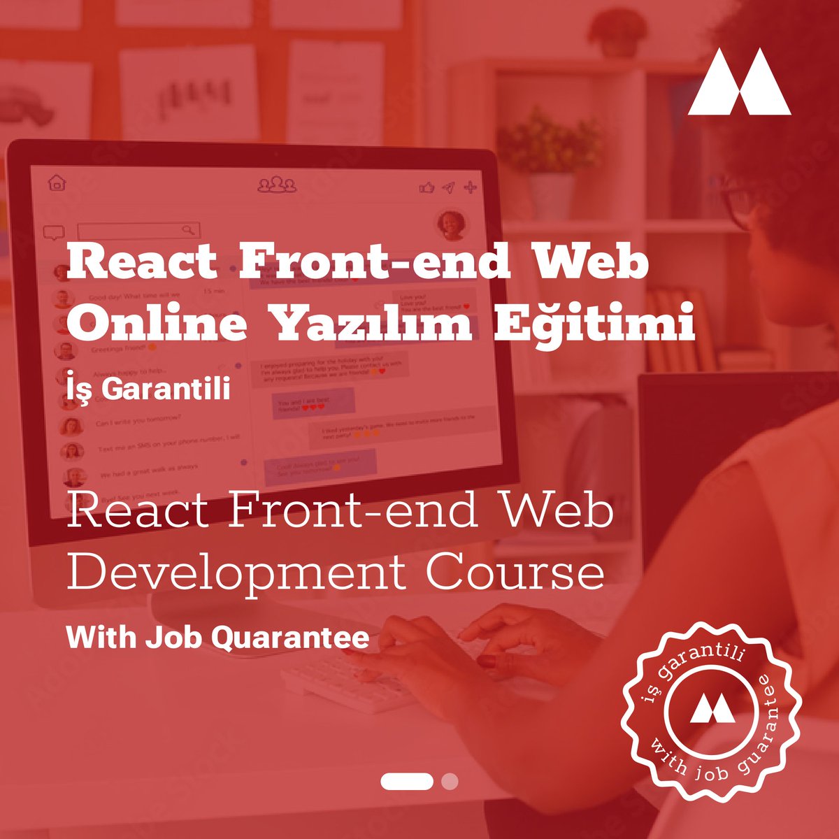 isveckrali_'s tweet photo. İş Garantili React Web Front-end Online Yazılım Eğitimi
Dünyada en çok kullanılan ve en çok iş olanağına sahip olan teknoloji!  
Eğitim konuları: Algoritma, HTML, CSS, HTML5, CSS3, SCSS, JS, B, Git, Trello/Jira, Jenkins, AWS, API, React, React-Redux, Firebase, TS, Agile, MVC, MVVM, Projeler ,Mülakat, CV, Yayınlama ve Dahası.  
Proje tabanlı eğitim. Öğrenme garantili.  
Tarih: 3 Ağustos (6 ay)
Eğitim günler: Cumartesi ve Pazar akşamları 4/5 oturum ve her oturum 40 dakika. Türkiye Saat: 21.00-00:00
Anlaşılmayan noktalar üzerine ise ‘Yedek Gün Dersi’ ile o sorunlar hallediliyor, tekrar üzerinden geçilerek. 
Katılım Yaş:17+ 
Gereksinimler: Bilgisayar ve İnternet! Kullanılacak araçlar: VS Code.. 
Yardımcı araçlar: Google classroom, Slack, Zoom, Teachable! 
-CV Desteği + Referanslar. 
-Etüt günleri ile ders tekrarı, proje yapımı
-Eğitim sonunda gerçek projede staj
-Ders kayıtlarına ve tüm kaynaklara 1 yıl erişim 
-Eğitimlere Aktif olarak çalışan Yurtiçi ve Yurtdışı projeler tecrübeli olan mühendisler/programcılar da katılmakta ve destek vermektedirler. 
Katılım için: İsim, Ülke, Yaş ve Program Adı(Yetişkinler Yazılım) ve mail adresinizi info@udemig.dev adresine gönderiniz. 
Ücret: 
Türkiye ve Diğer ülkeler 1500 dolar
Avrupa, ABD, Kanada.. 2000 dolar 
Link: https://t.co/JnGiMIScBI
YouTube: https://t.co/eQ8MNlIbAM 
Eğitim sonu Telefon çekilişi de olacaktır. 
Kurs sonunda onlarca web projesi yapmış ve istediğiniz projeyi yapabilecek seviyede olacaksınız.
#udemig