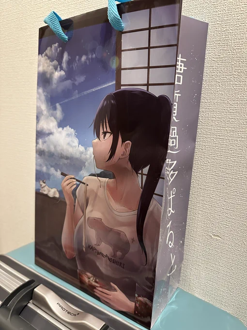 コミケ新刊セット紙袋見本キター! A4クリアファイル横ぴっちり目縦長サイズです! 対戦よろしくお願いします!!!!  