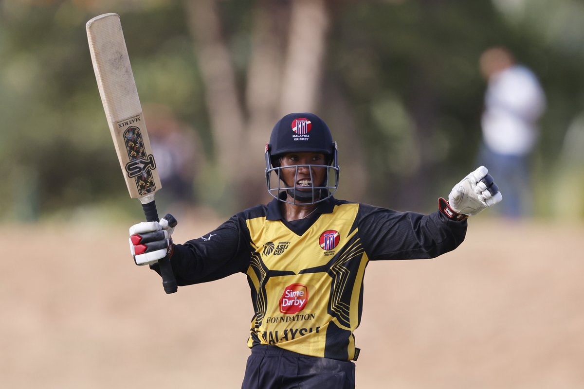 airnewsalerts's tweet photo. Women's Asia Cup T20 Cricket๐:
Thailand defeat Malaysia by 22 runs at Rangiri Dambulla International Cricket Stadium in Sri Lanka.
Final Score:
THAIW 133/6 (20)
MLYW 111/8 (20)
#WomensT20AsiaCup | #WomensAsiaCup #AsiaCup2024 | #MASvsTHA | #WomensAsiaCup2024