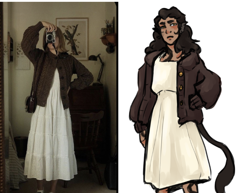 Cannon Dnd character fits

Fit 1: Sneaking into a ball
Fit 2: Not my clothes, I just left the basement

#DnDcharacter #dndart #ocart #digitalart