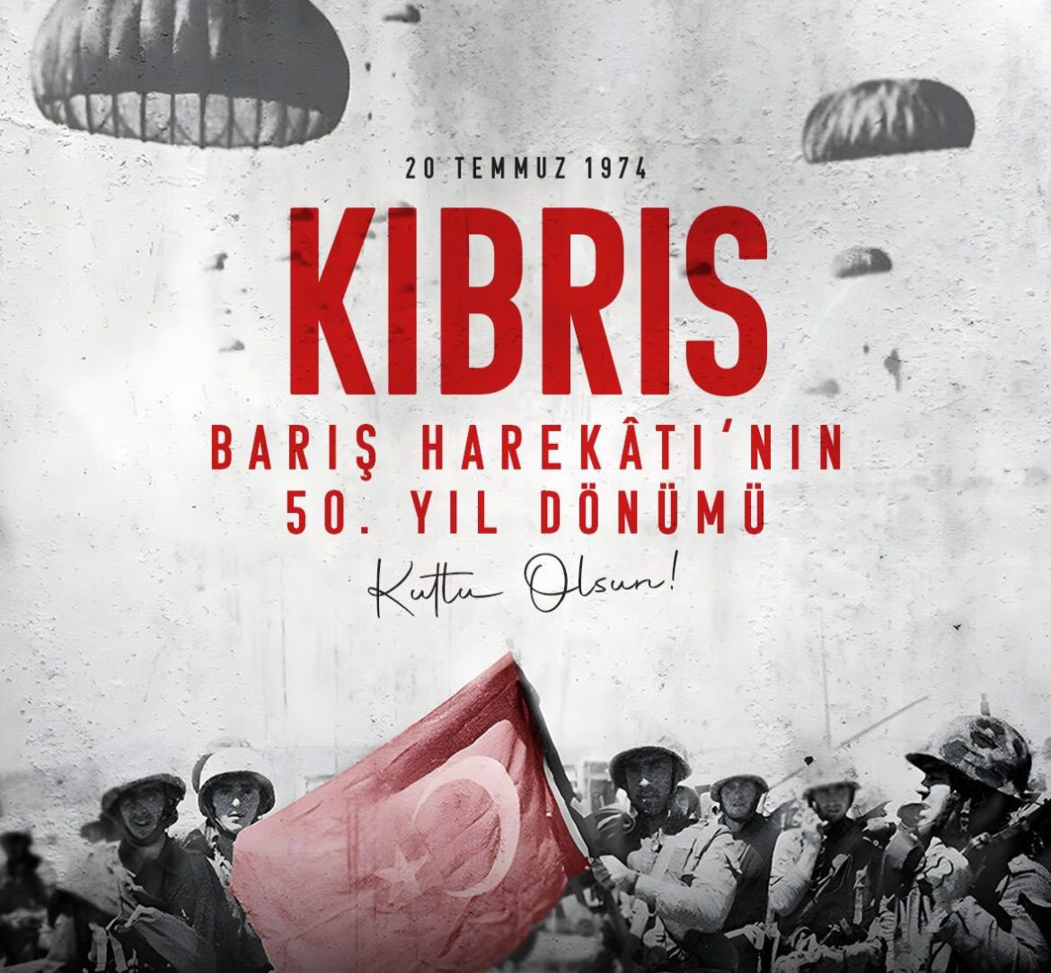 teomansancar20's tweet photo. KIBRIS TÜRKÜMÜZÜ HİÇBİR ZAMAN YALNIZ BIRAKMADIK BIRAKMIYACAĞIZ ..
KIBRIS BARIŞ HAREKATININ 50.YILINI KUTLARKEN ŞEHİTLERİMİZİ RAHMETLE ANIYOR GAZİLERİMİZE ŞÜKRANLARIMIZI SUNUYORUZ…
MİLLETİME SAYGILARIMLA 
H.TEOMAN SANCAR 
27.DN.CHP DENİZLİ MİLLETVEKİLİ https://t.co/CcrwuhxA4M