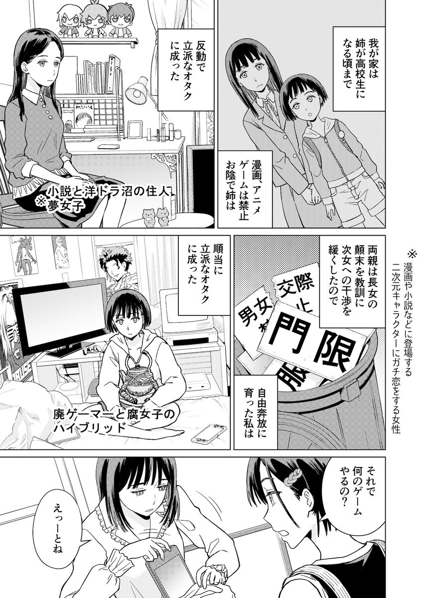漫画】新連載スタート！『百万回乙った夢女子』第一話・前編