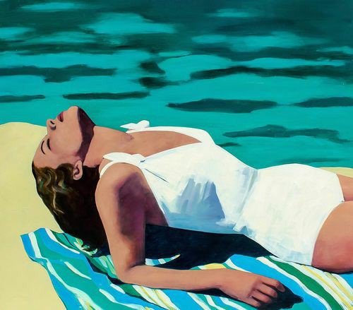Os invito a un paseo a través de las refrescantes pinturas retro de la estadounidense Tracey Sylvester Harris (Las Vegas, 1966), una visión vintage, elegante y muy californiana del verano y con la audaz luz de Hopper y los deslumbrantes colores de Diebenkorn.

👇🏻Abro hilo.