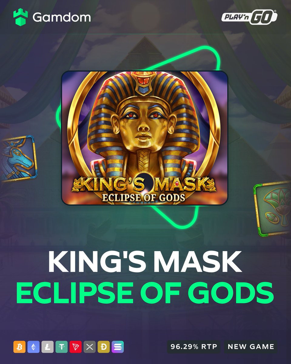 🕵️‍♂️ New Game: King's Mask Eclipse of Gods by Play'n GO! 🕵️‍♂️

Step into Ancient Egypt with King's Mask Eclipse of Gods and aim for a max win of 20,000x your bet! 🏺

-💚 + 🔁 + Tag a Friend
- Drop your userID in the comments for a chance to win free spins!

May the reels be in your