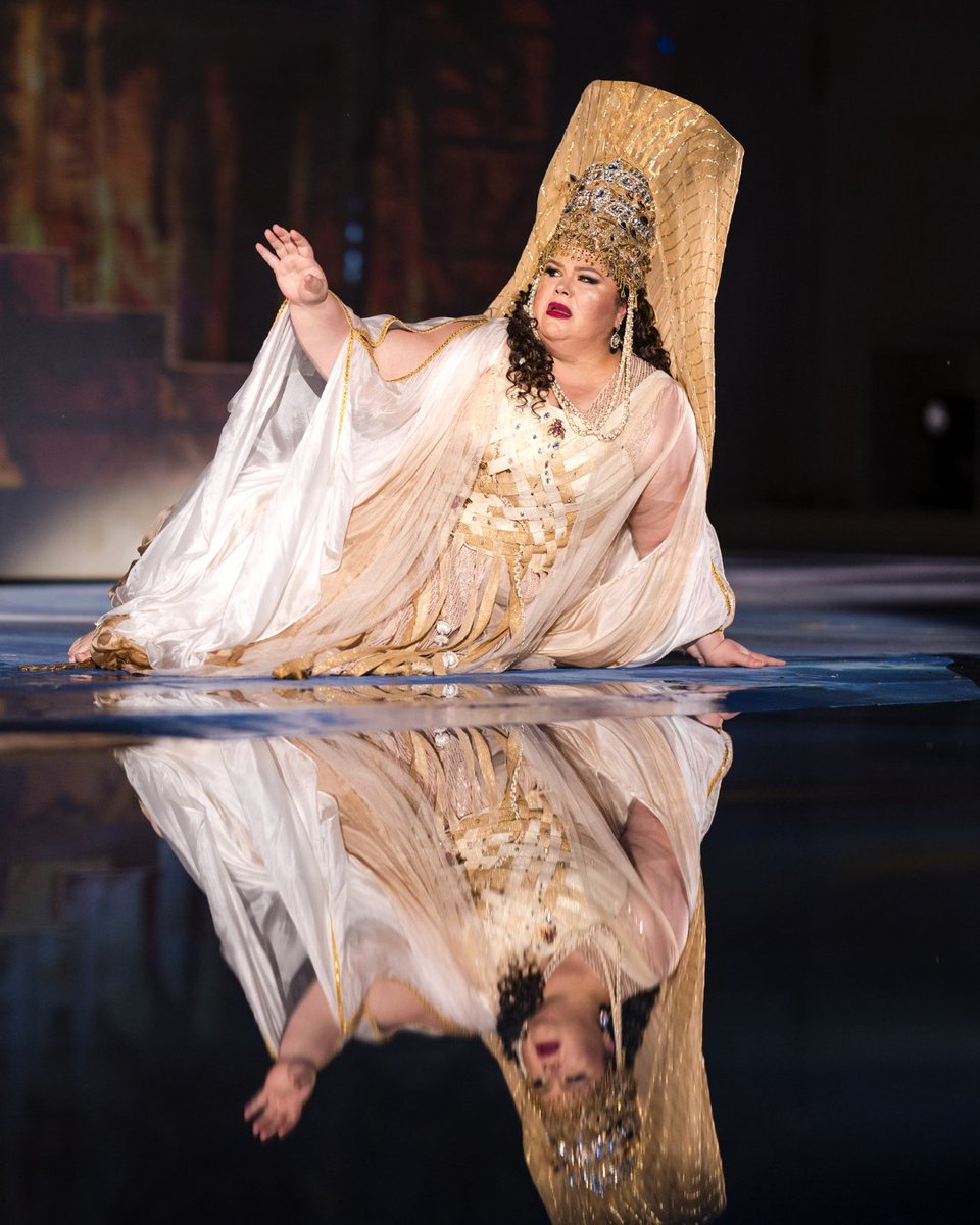 LeahCrocetto's tweet photo. Our 'Aida' #2 takes the @im_oper stage this evening! 👑 Wishing everyone a wonderful performance tonight! 

📸 Oper im Steinbruch https://t.co/toVnAQb5Mk