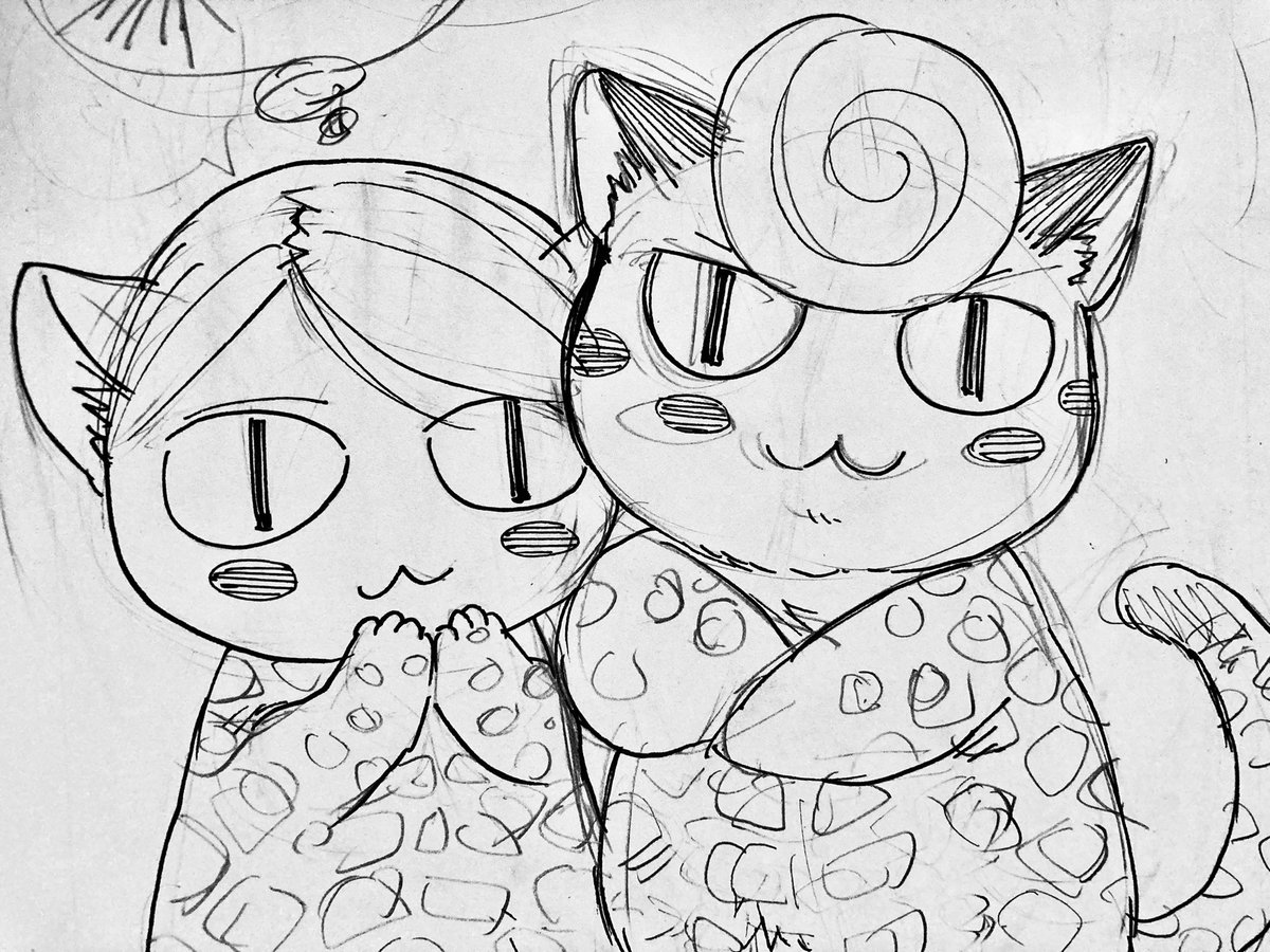 黄粉とナナミ🐱🐱
#ケモノクニ 