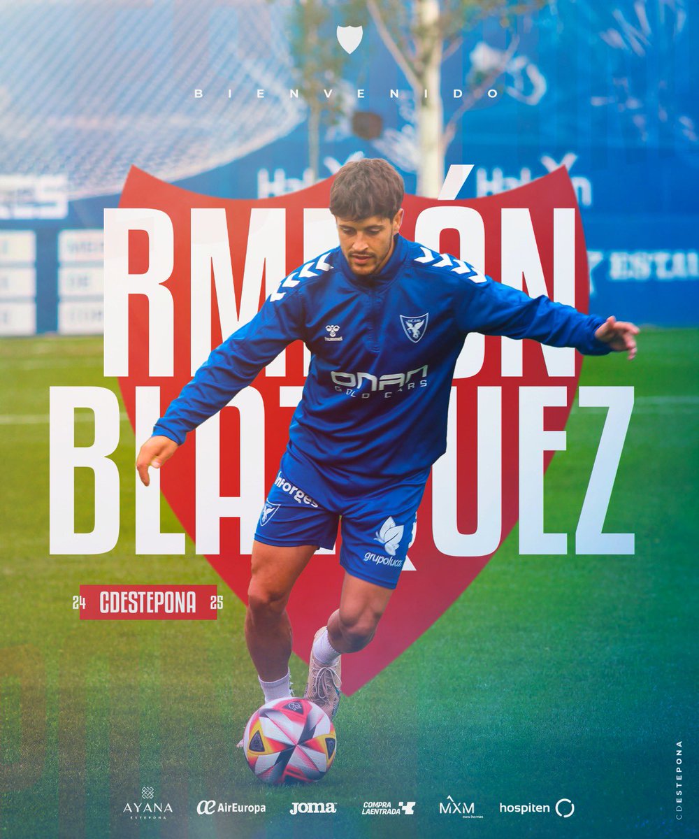 OFICIAL 🚨

Ramón Blázquez (03/03/1997, Hellín) se convierte en nuevo futbolista del CD Estepona para la temporada 2024/2025.

Lee más aquí clubdeportivoestepona.com/pnfg/NPcd/RW_I…

Bienvenido Ramón Blázquez al CD Estepona !!