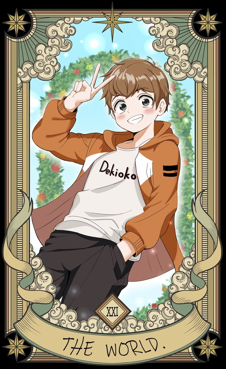できおこさんで参加させていだだきました！！🦊✨
企画とっても楽しかったです♪ありがとうございましたー！✨

#ニート部アート #Ruuのタロットカード風FA #できおこおったw
