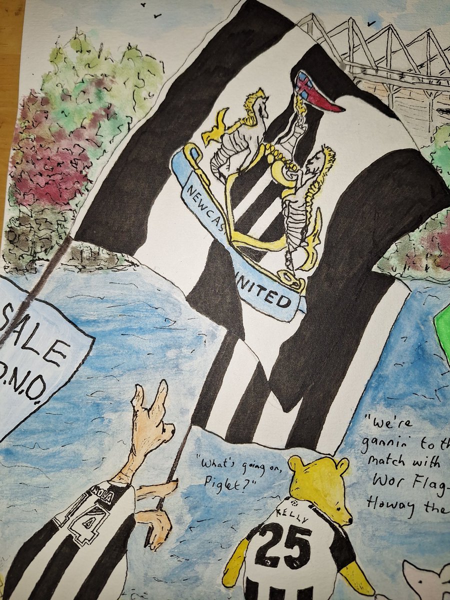 Davy_Craig's tweet photo. New Hinnie the Pooh painting to be raffled

£5 per ticket

100% to Wor Flags @worflags

Raffle will take place for A3 painting Thursday, 15th August @ 7pm

Please DM for details &amp; share. Not many tickets sold, so you have a good chance of winning!

#NUFC https://t.co/jjhHhTF3HP