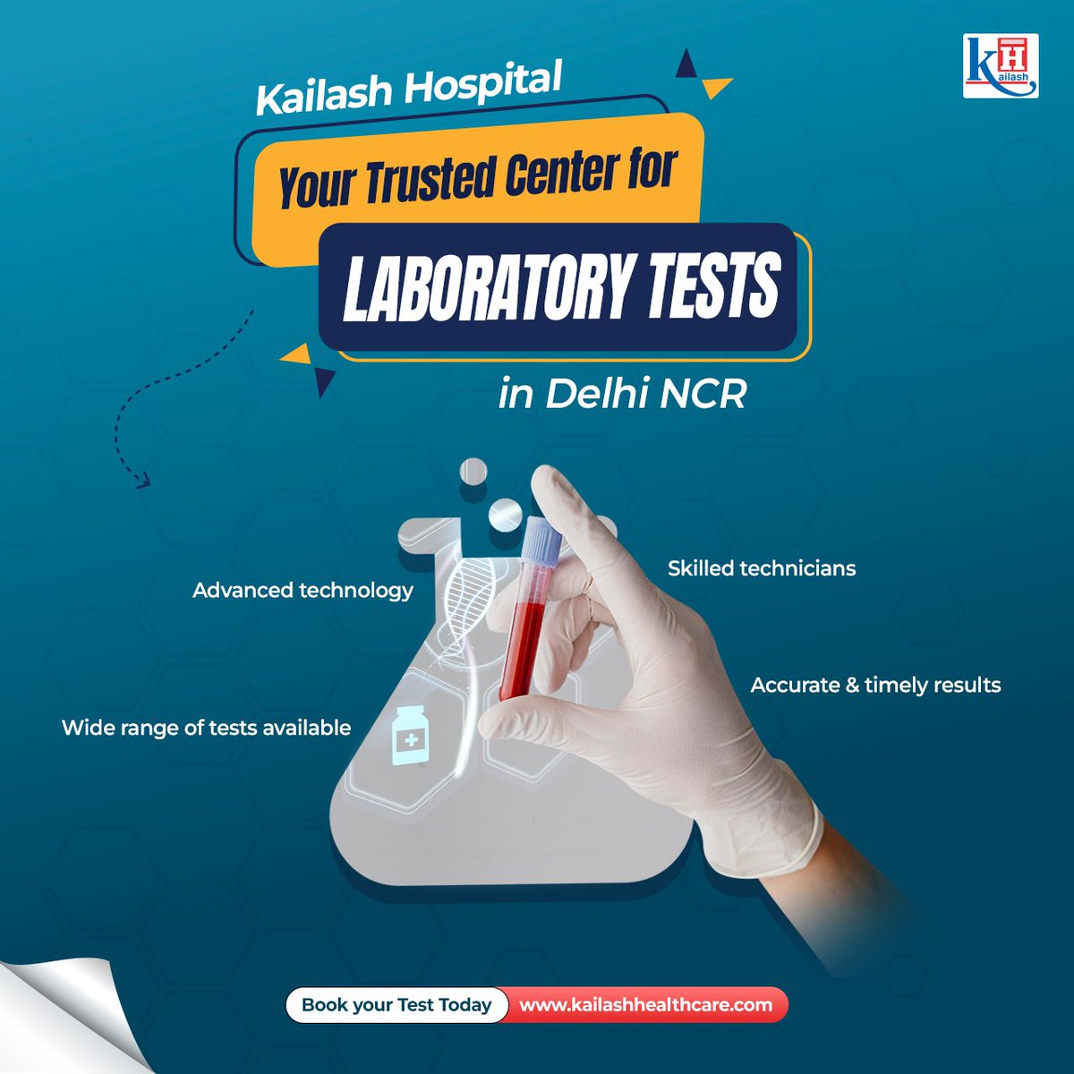 KailashHealth's tweet image. Looking for reliable lab tests in Delhi NCR?

Kailash Hospital offers a wide range of tests! Get convenient lab sample collection from home, accurate diagnosis &amp;amp; quick reports delivered.

Book your Lab test today!

#KailashHospital #Labtest #bloodtest #LabTestingMadeEasy