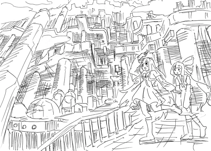 終末姉妹らくがき
階層都市 