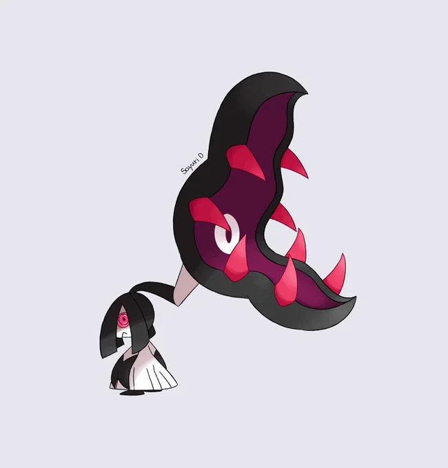 何かが違うクチート #Fakemon #オリポケ #イラスト