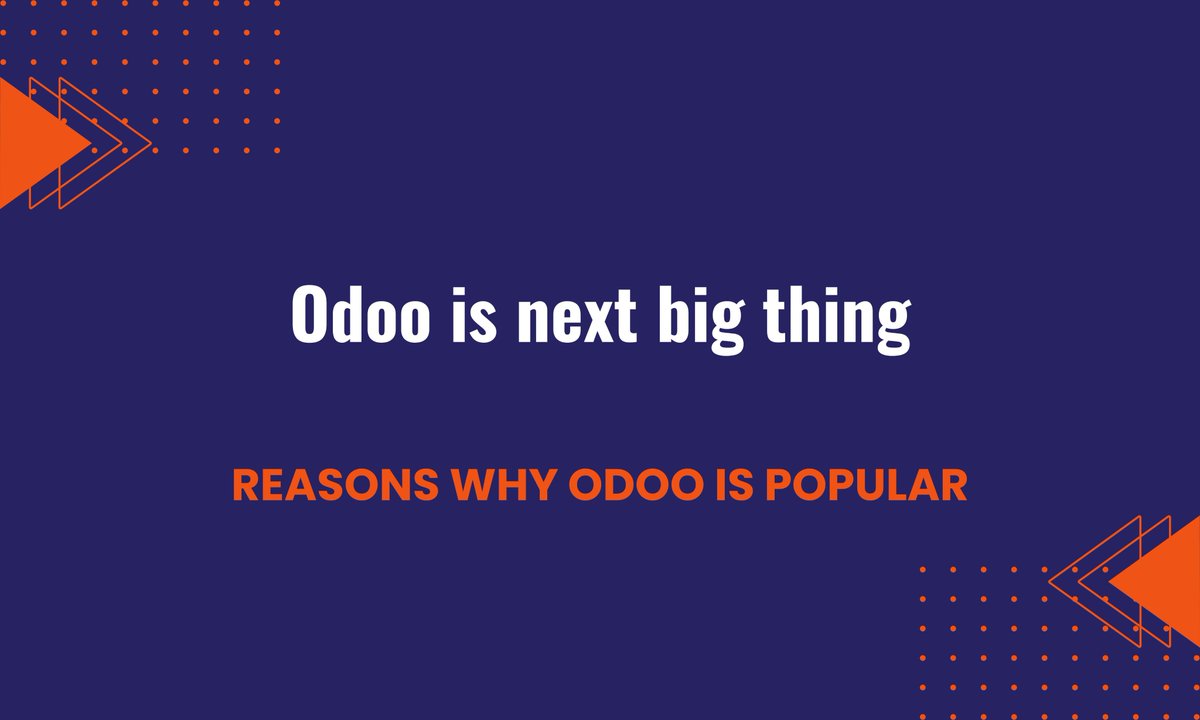 LoharSumant's tweet image. Find out reasons why Odoo is the next big thing. Read the blog here - blogospedia.com/top-7-reasons-…

#odoosolution #blogospedia #erpsystem @Odoo
