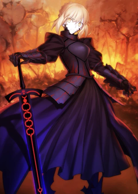 fate stay/nightからセイバーオルタ #褪せ人ファッション装備コーデ 