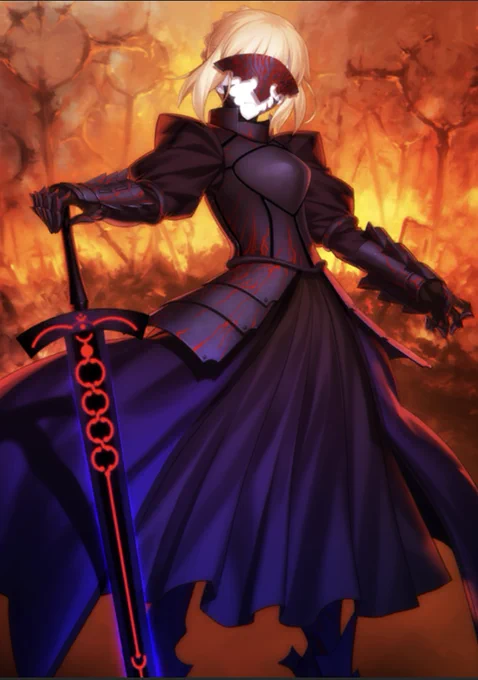 fate stay/nightからセイバーオルタ #褪せ人ファッション装備コーデ 