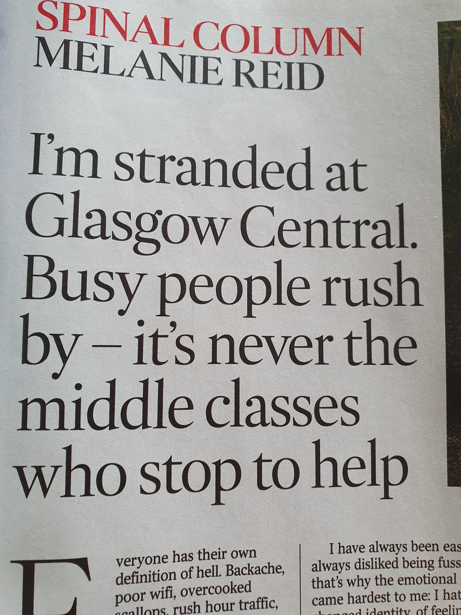 GoodleighCl's tweet photo. Brilliant article in this week's @thetimes magazine by @Mel_ReidTimes Hugely emotive. Struck a chord. Our modern lives are so frantic, we get so wrapped up in ourselves... Lesson of our times. https://t.co/lNYo3kyJzU