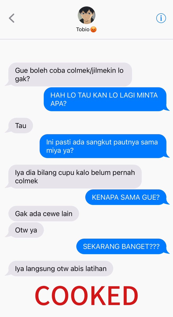 sayangojo's tweet photo. Haikyu AU!

Cook or Cooked 🔞

Kageyama Tobio x Fem!Reader

“Nasib menjadi satu-satunya sahabat perempuan Kageyama Tobio”🔞 https://t.co/a8wQ5Yx0wF