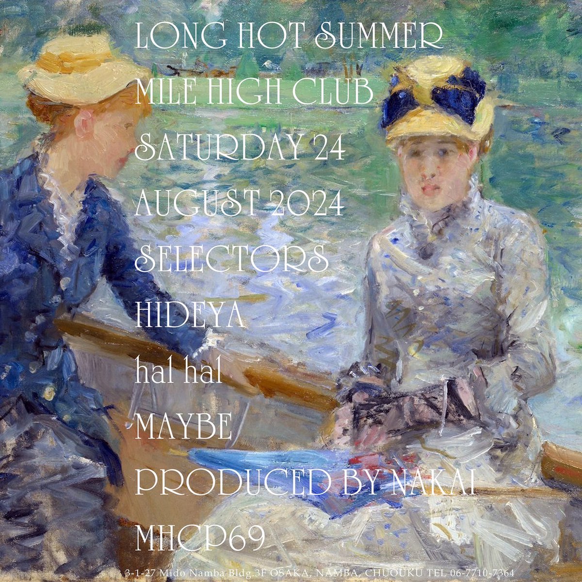 MILEHIGHCLUB202's tweet photo. LONG HOT SUMMER 4
Sat 24 August 2024
7pm ~ 12am
HIDEYA, hal hal & MAYBE
add. ¥1000 with 1drink
at Mile High Club Namba 0677107364
#LHS4 #newwave #postpunk #listeningbar #vinylbar #musicbar #レコードバー #mhc20072024 https://t.co/qWOi011bZ0