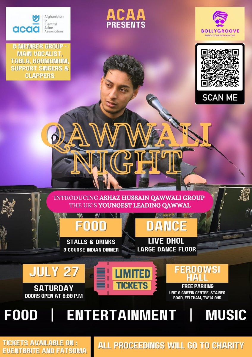 #QAWWALI NIGHT WITH ASHAZ HUSSAIN QAWWALI GROUP LIVE IN CONCERT IN #HOUNSLOW, Saturday 27th July