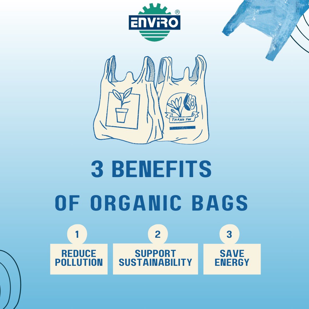 enviro_control's tweet photo. Choose organic bags for a healthier planet and a sustainable future! 💧♻️ 
At Enviro Control, we believe that by making small changes in our daily life choices, we can significantly reduce plastic waste and protect our environment for future generations. https://t.co/wy6GHFlIIn