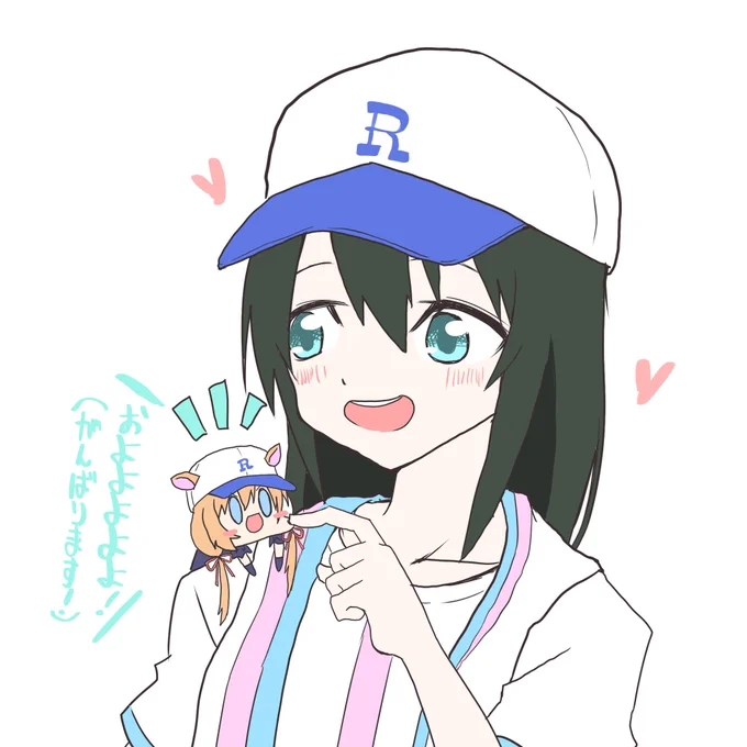 肩のりコニファー。 #にじさんじアルプススタンド #小野町絵巻 #絵にふぁー 