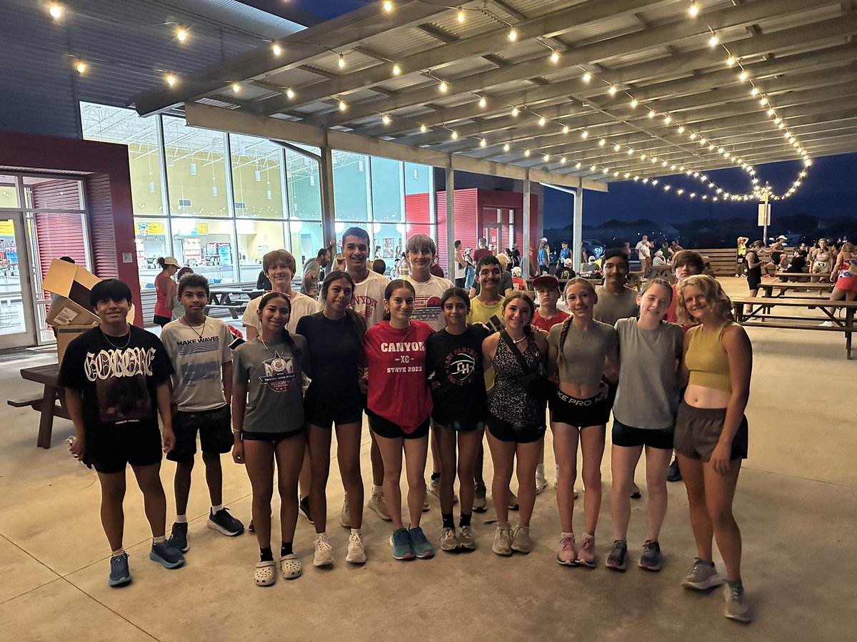 xc_canyon's tweet photo. Canyon XC is up early volunteering for our community.  Today we are working water stations for the Stars and Stripes Half Marathon 5k/10k. Go Cougars! @AthleticsCanyon @DavissonDustin https://t.co/QePY6vXKYd