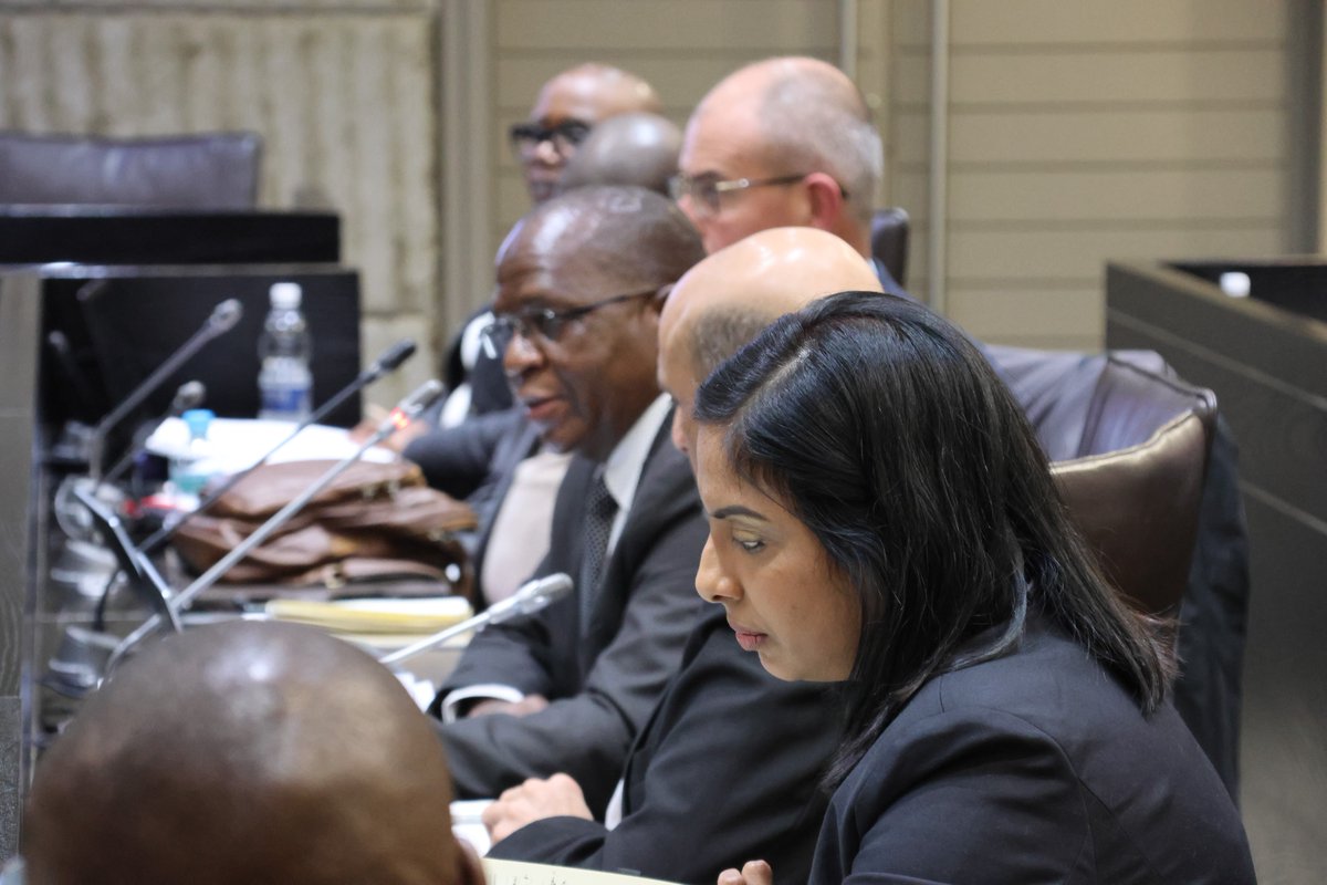 dstigovza's tweet photo. CFO Mr Robert Shaku, DDG: Research Development and Support, Mr Imraan Patel, Acting DDG of Technology and Innovation, Dr. Rakeshnie addressed members of the Portfolio Committee on Science, Technology and Innovation ahead of #BudgetVote35 on 23 July 2024 at 10:00 #DSI #Itspossible https://t.co/6vPv99MUzi