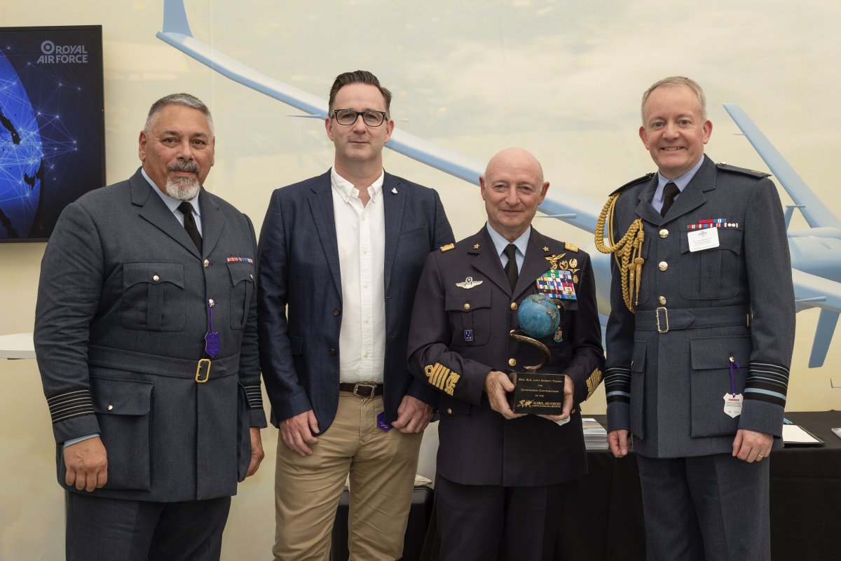 I am immensely proud to have presented Gen SA Luca Goretti with the <a href="/GAFCCC/">Global Air Forces Climate Change Collaboration</a> Trophy (now named the Gen SA Goretti Trophy for his personal efforts) for the <a href="/ItalianAirForce/">Aeronautica Militare</a>’s outstanding contribution in the field of Climate Change &amp; Sustainability.
