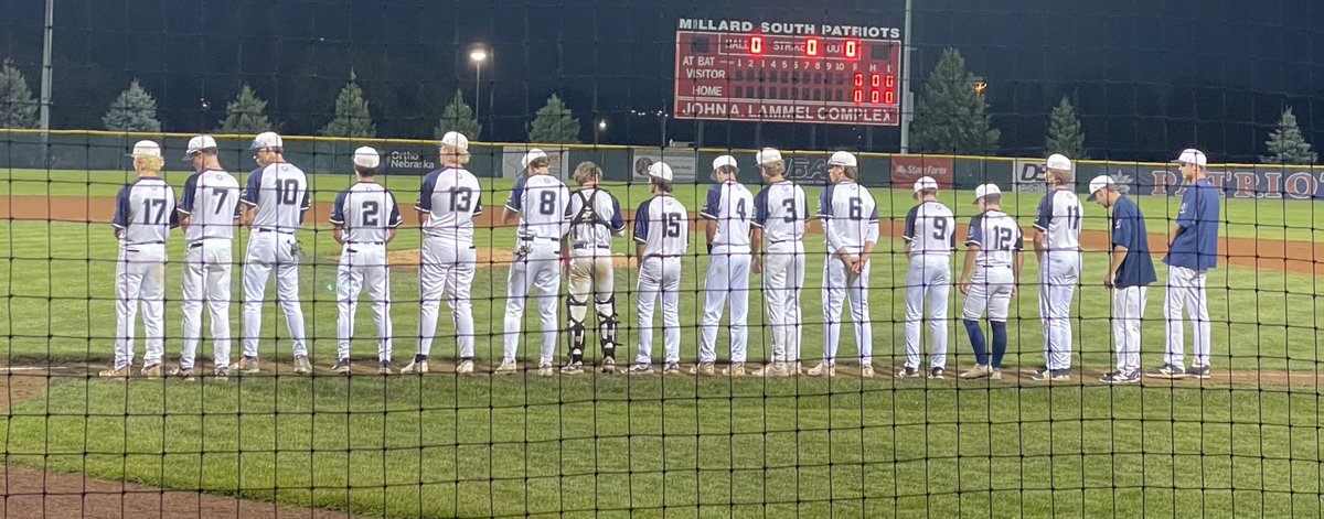 ethanbaseball8's tweet photo. GFS JV Navy Storm hold on for 2-1 win over Pat Hagge Patriots in Jrs. Area 4 play. Up next Papio Post 32 at 7:30p

Huber W 6IN 4H 4K 3BB 0ER
Grinny SV 1IN 1H 0BB 0R 
Englund 2H
Berliner 1H 1RBI
Frohloff 1RBI
@ESHSJV2BSB @ESHS_Baseball @elkhorntraining @ElkhornSouthFB https://t.co/8bbIIHS5K3