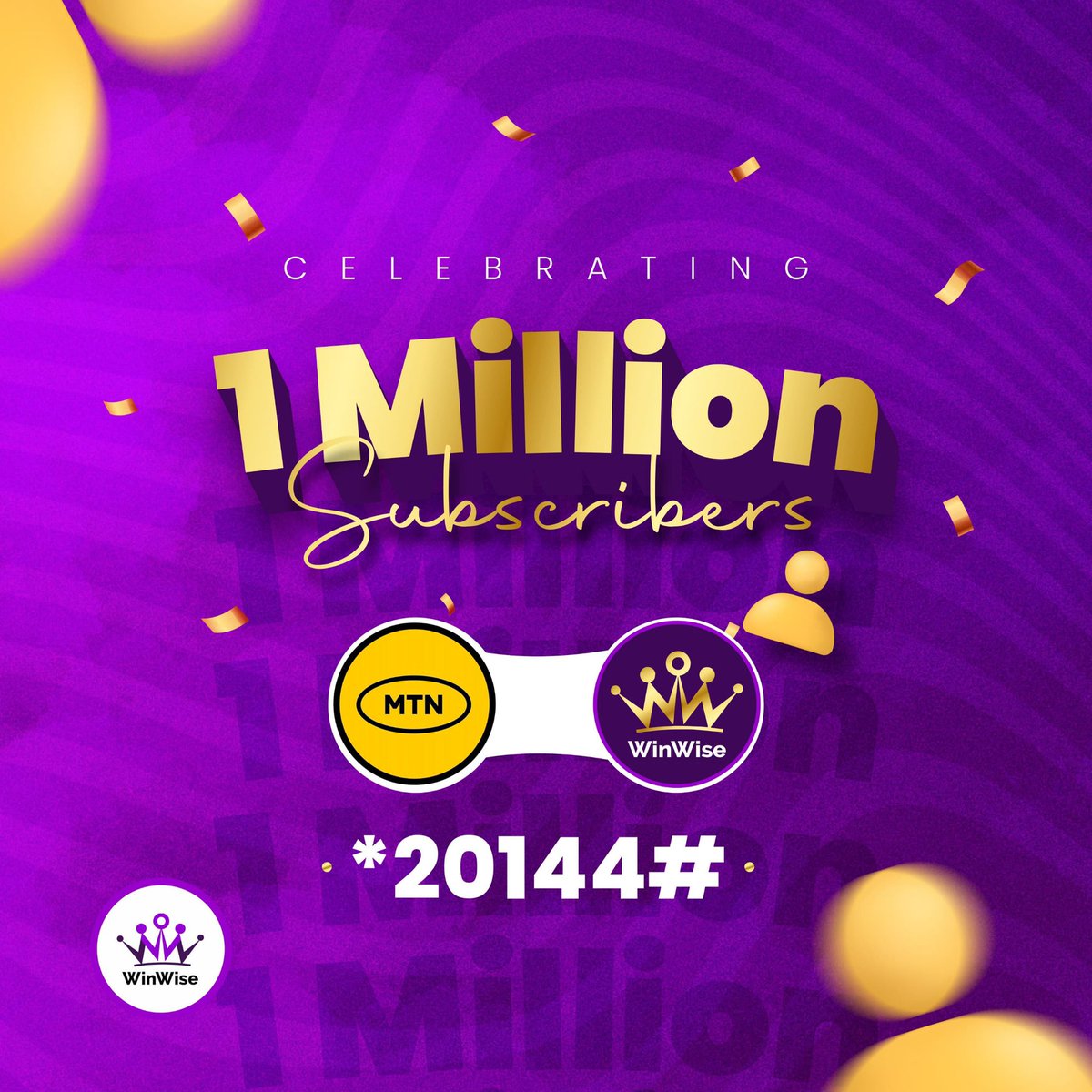 Salary4lifeng's tweet photo. 🎉 Exciting news!
1 MILLION amazing subscribers have joined the MTN WinWise family!
Huge thanks to each and every one of you for your support. Get ready for more rewards and opportunities coming your way. Dial *20144# and stay tuned for what’s next! 🙌 #MTNWinWise #1MillionStrong https://t.co/GRV9tbwgYg