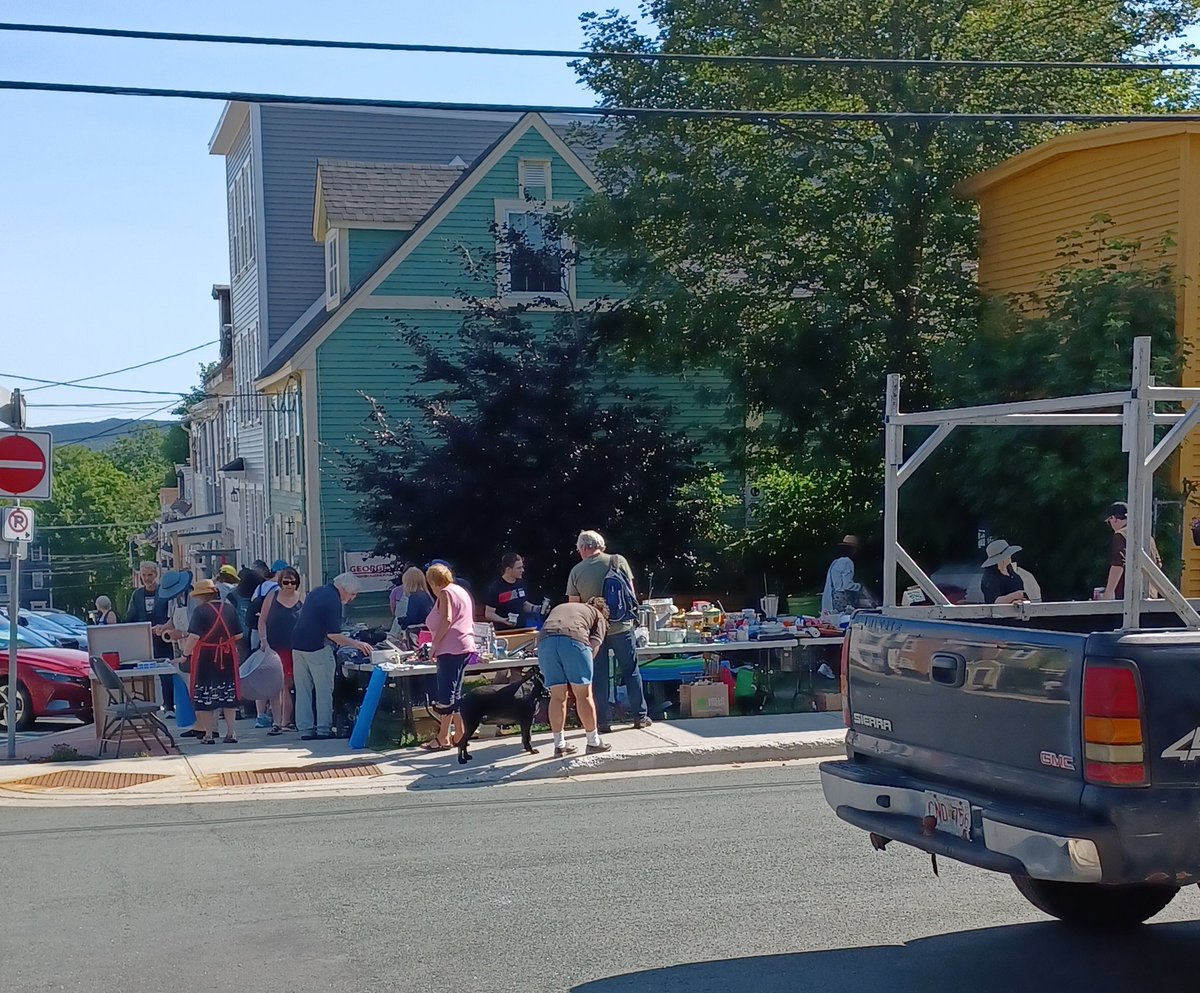 The Georgestown flea market is on!We are set up at the corner of Hayward and William.