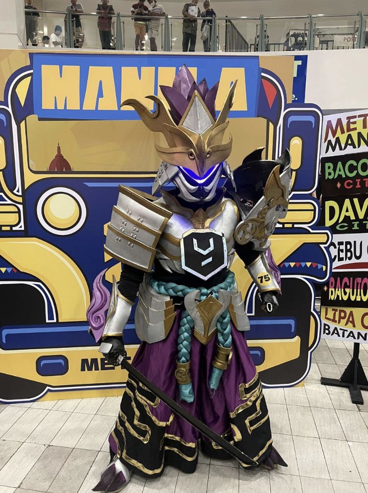 MFWCaravan's tweet image. Here’s our top 5th-8th cosplayers on our #YGGRoadtripManila Cosplay Competition!

👉 Edilberto Cangas Jr. as Queen Alien Xenomorph
👉 Dwight Tristan Ibajan as Saber (Onimaru skin)
👉 Charie Bagotsay as Mokujin from Tekken
👉 Tricia Anne Alis as Red Hood

#ByahengWeb3