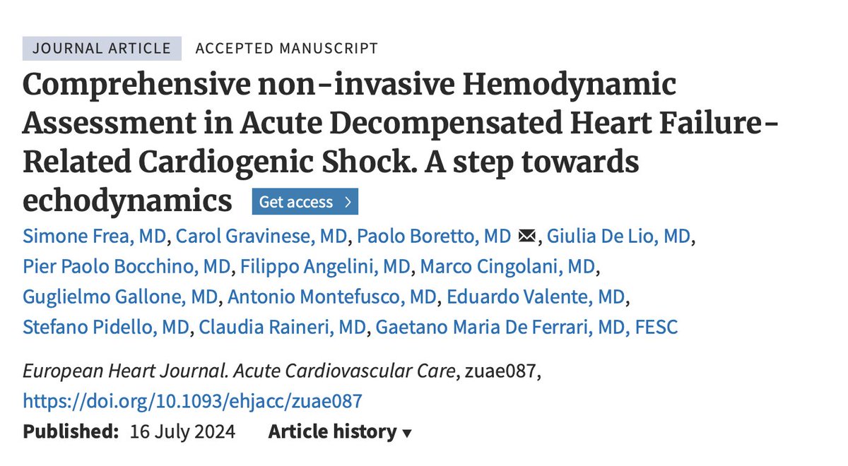 Abdulla A. Damluji, MD, PhD (@drdamluji) on Twitter photo Comprehensive non-invasive Hemodynamic Assessment in Acute Decompensated Heart Failure-Related Cardiogenic Shock. A step towards echodynamics: <a href="/ESC_Journals/">European Society of Cardiology Journals</a>
🥸Nice study looking at correlations between echo and RHC in CS
👇👇👇 Comprehensive non-invasive Hemodynamic Assessment in Acute Decompensated Heart Failure-Related Cardiogenic Shock. A step towards echodynamics: <a href="/ESC_Journals/">European Society of Cardiology Journals</a>
🥸Nice study looking at correlations between echo and RHC in CS
👇👇👇