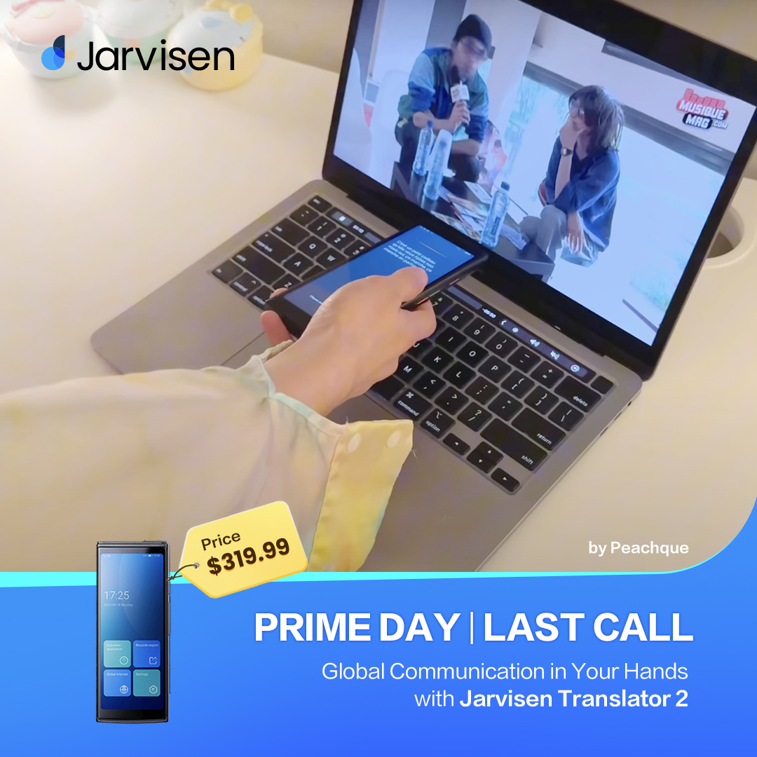 JarvisenGlobal's tweet photo. Prime Day Last Call!
Visit https://t.co/wEBbkJ66lK &amp; save $20 with Jarvisen20 or JV20 at https://t.co/E2htDv1Q3T
Don’t miss out! ⏳
#PrimeDay #Jarvisen #Translator #AI #TechDeals https://t.co/WgwjQXjd3d