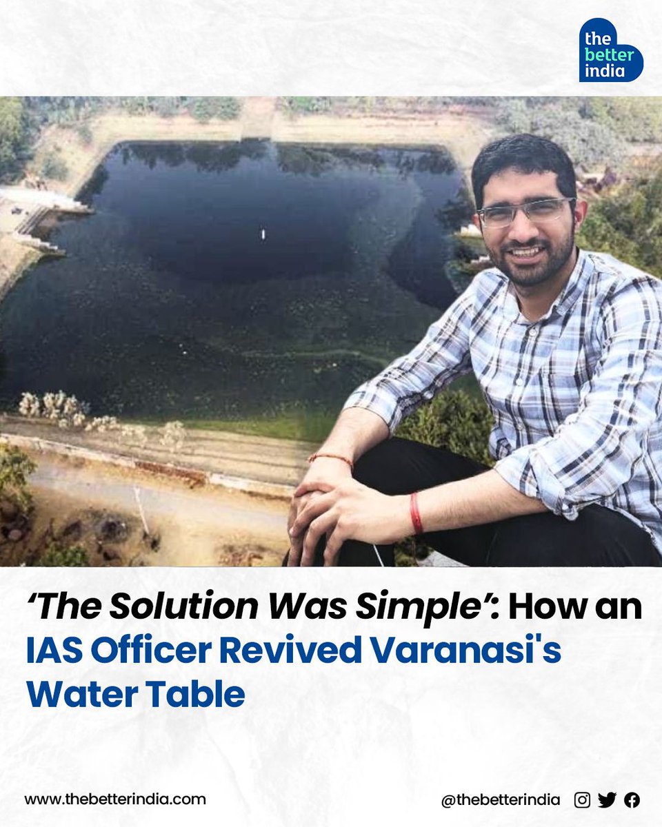 IAS Officer Himanshu Nagpal transformed Varanasi’s water crisis and how!  

Faced with rampant groundwater extraction, Himanshu saw a unique solution: install rainwater harvesting systems on public buildings.
