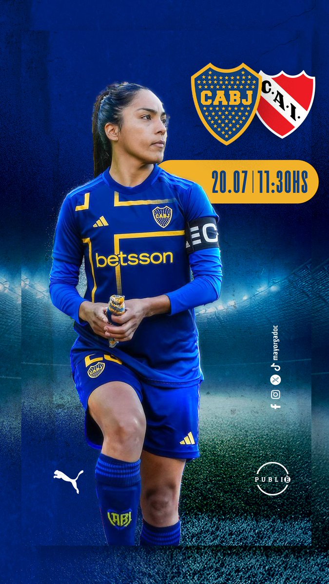⚽ Fecha 17 - #TorneoApertura
<a href="/BocaJrsFutFem/">Boca Juniors Fútbol Femenino</a> 🆚 Independiente
🗓 Sábado 20/7
🕔 11:30 hs.
🏟 Complejo Pedro Pompilio
🎫 Libre y gratuita hasta agotar capacidad
💻 <a href="/TNTSportsAR/">TNT Sports Argentina</a>
#DaleBoca 🔵🟡🔵