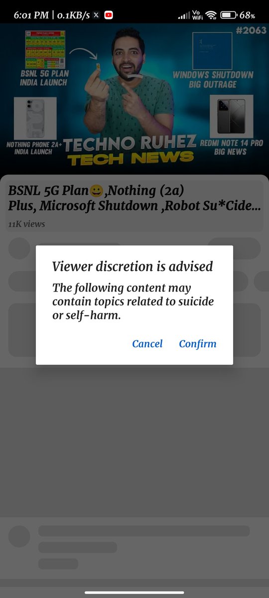 SahilAl28589668's tweet photo. @AmreliaRuhez Bhai video tech news aaj ki play karne per option a raha hai https://t.co/fVUWhvcLwk