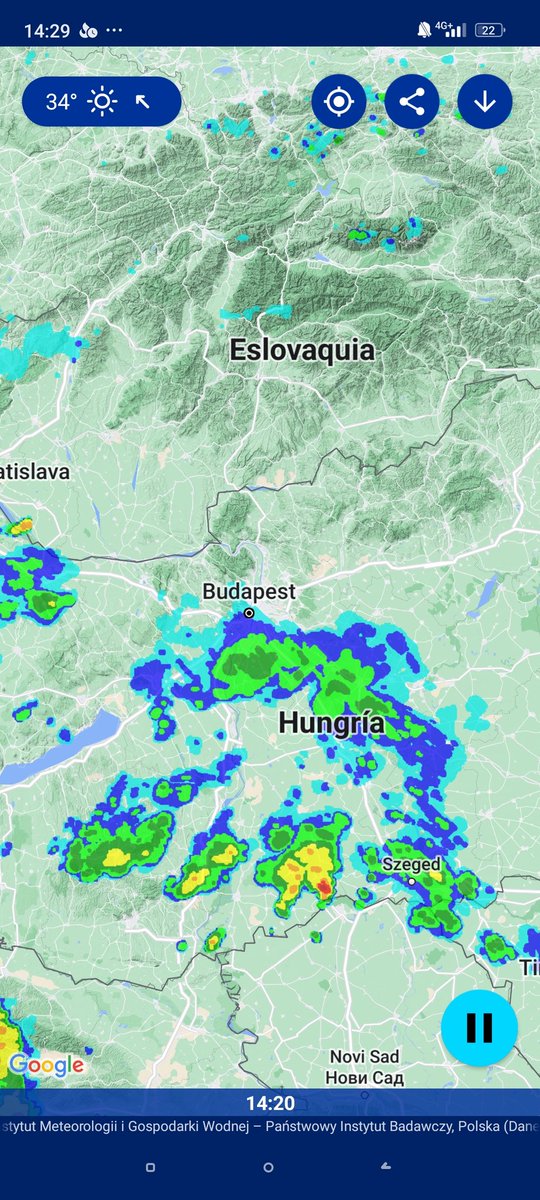 ⛈️☔🏎️#Qualy

Esta llegando una mancha de agua sobre Budapest. Es posible que llegue al chubasco repentino sobre el circuito.

El Aston funciona mejor en pistas frías... Esto debería de ser bueno, aunque la mancha parece que lleva poca cantidad de agua