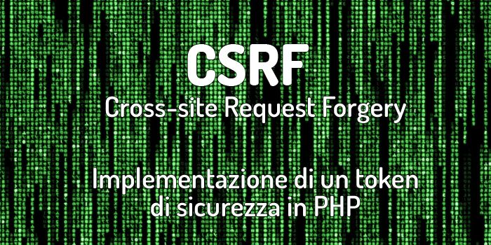 webarea_it's tweet photo. Come proteggere un sito dagli attacchi di tipo Cross-Site Request Forgery implementando un token CSRF, in PHP
https://t.co/ngmKS9JMl6 https://t.co/L5vhZTBkw4