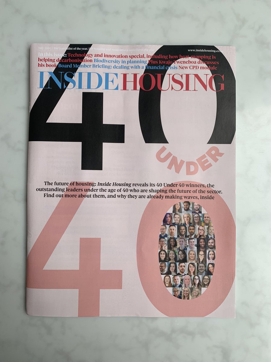 HalishaKaur's tweet photo. @insidehousing’s 40 under 40 in print! 
So happy to see myself featured alongside some amazing colleagues at @CIHFutures ✨ https://t.co/LnHIP9kMYF
