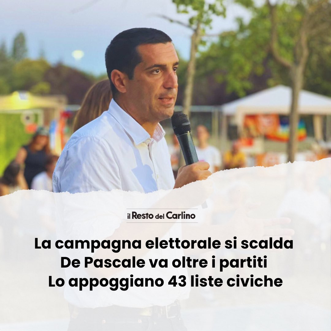 mdepascale's tweet photo. Ringrazio le oltre 40 liste civiche che hanno espresso la volontà di portare la loro energia e le loro idee a sostegno della mia candidatura.
Nei prossimi giorni ci incontreremo per costruire insieme! https://t.co/qVJRYRkgEk